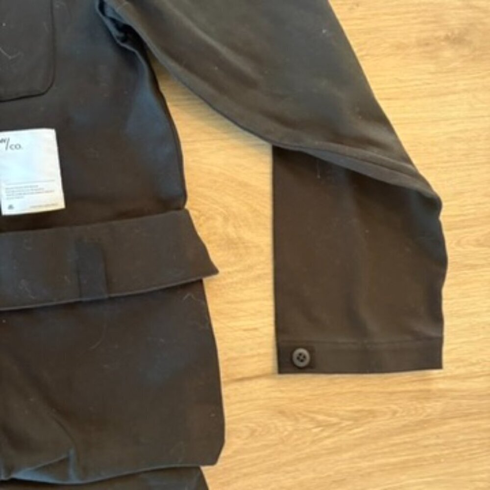 The Wasted Collective Cargo Style Jacket Mens Size Small Black NWOT  Canvas - Picture 6 of 8